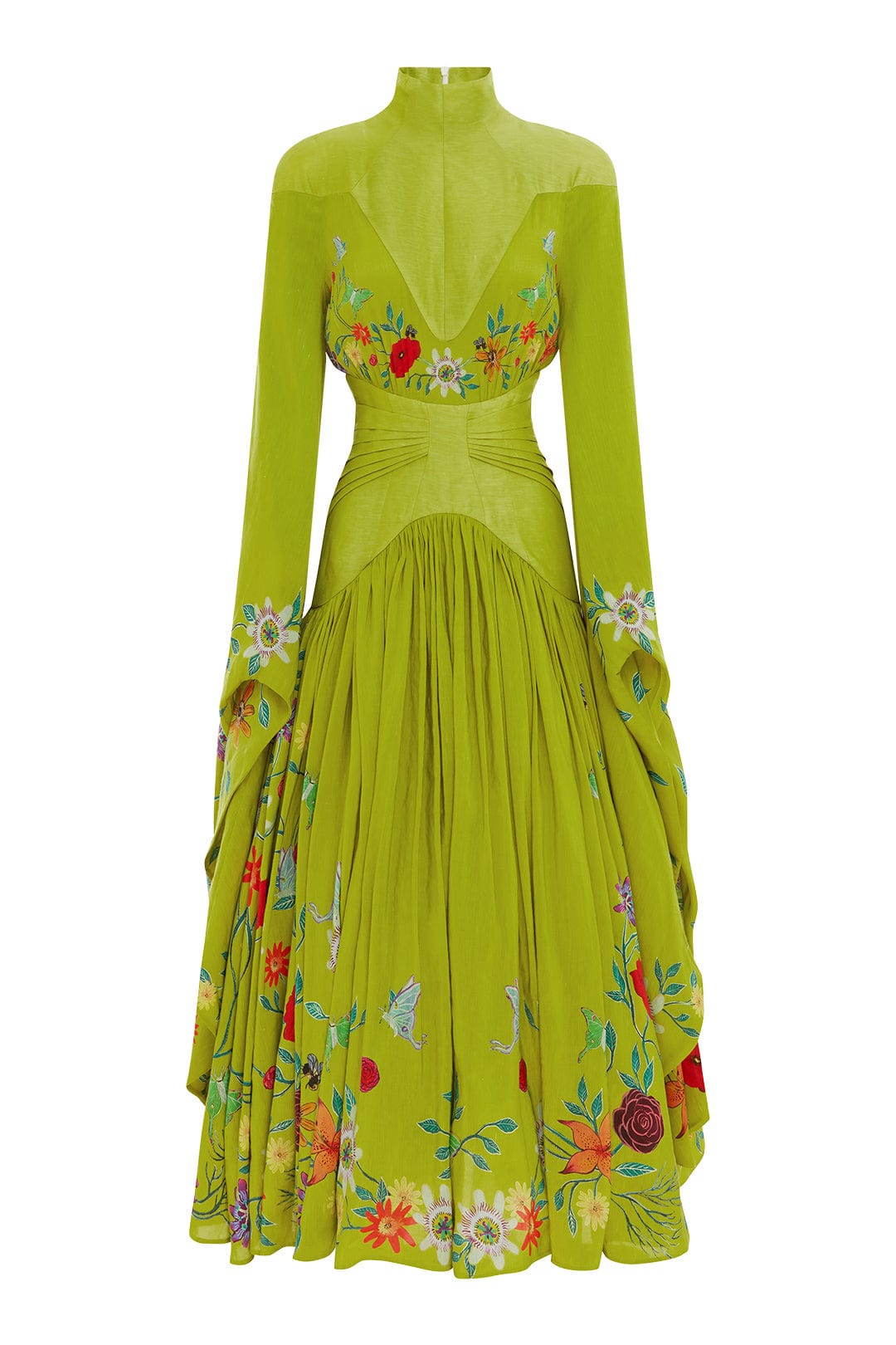 Alemais Agatha Corset Gown Chartreuse
