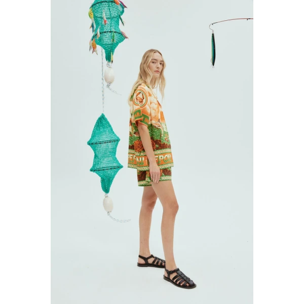 Alemais Bungalow Oversized Linen Shirt