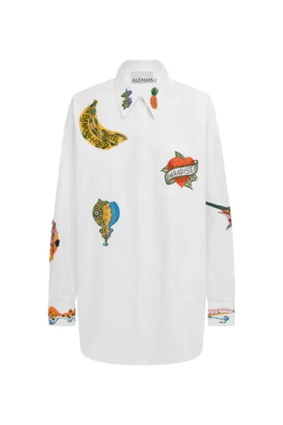 Alemais Clam Embroidered Shirt
