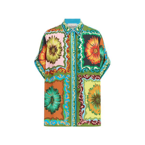 Alemais Disco Daisy Printed Tencel Twill Shirt