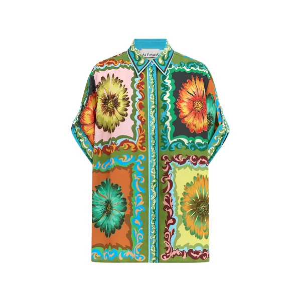 Alemais Disco Daisy Printed Tencel Twill Shirt