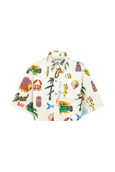 Alemais Samaki Crop Shirt