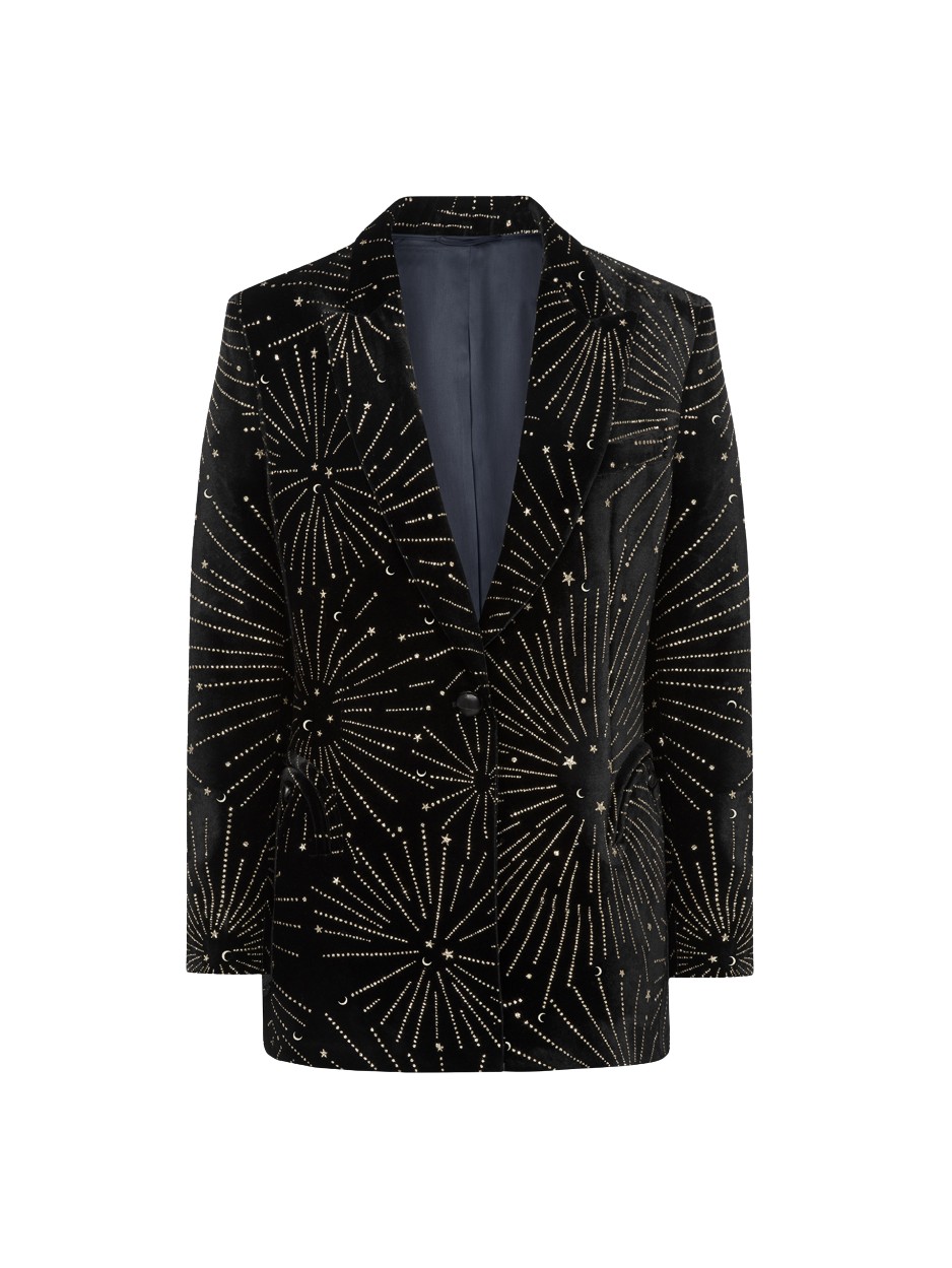 Blazé Milano Corazon Black Leather Jacket Tomboy Blazer