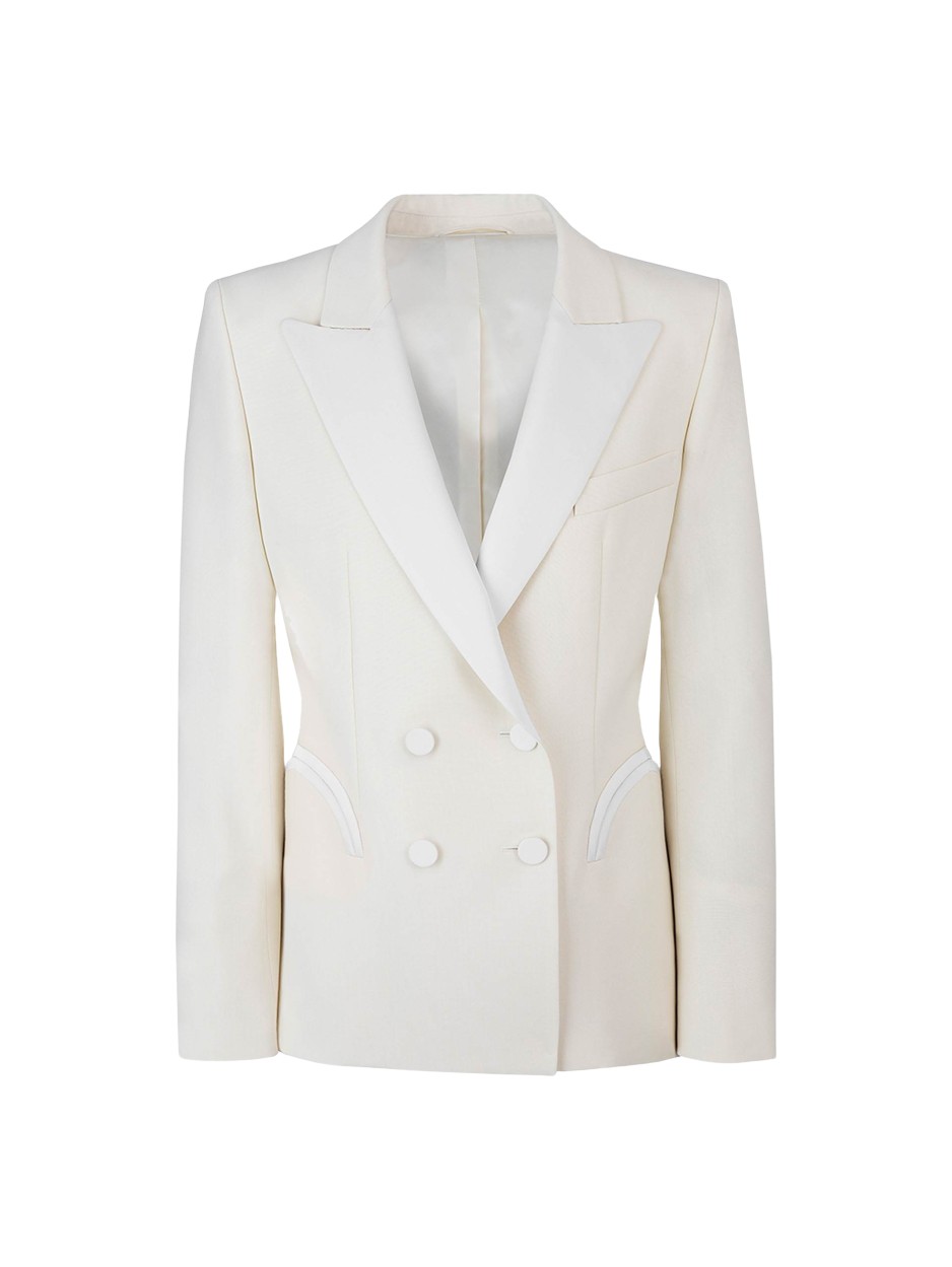 Blazé Milano First Class Cream Charmer Blazer