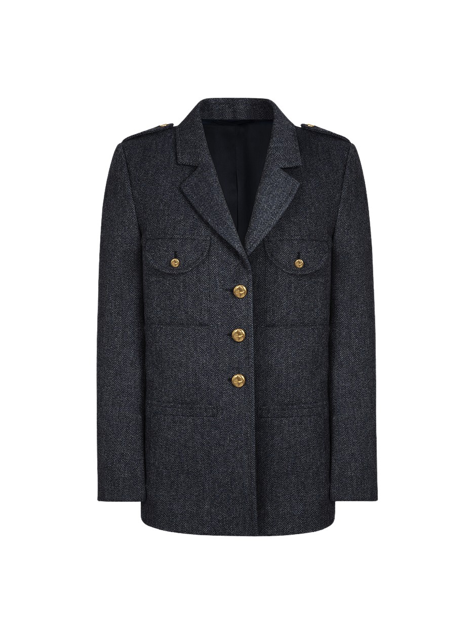 Blazé Milano Silver Wind Flap Blazer