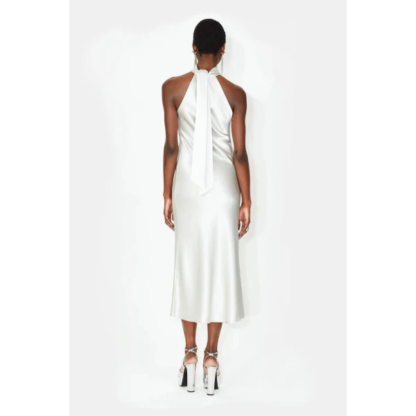 Cropped Sienna Dress - Platinum