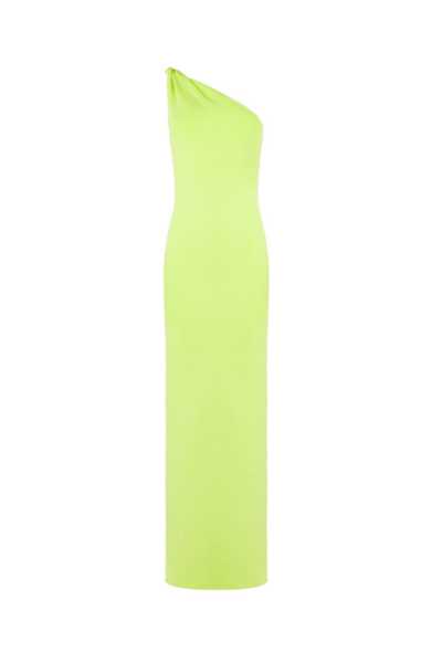 Galvan London Galvanised Long Persephone Dress Lime Silver33088 nobg
