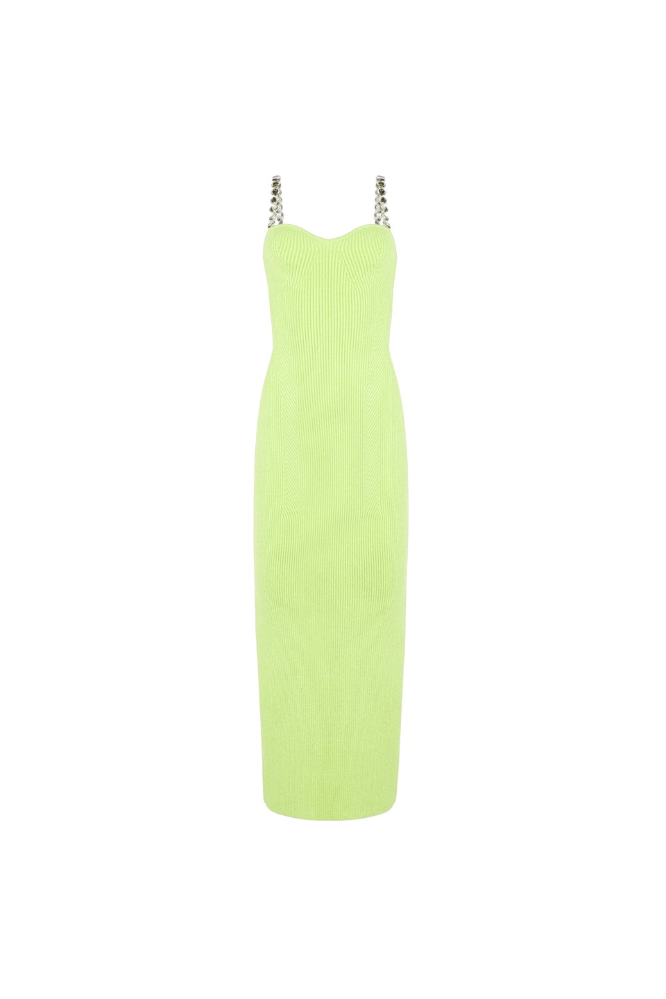 Galvan London Globe Chain Wave Dress – Lime