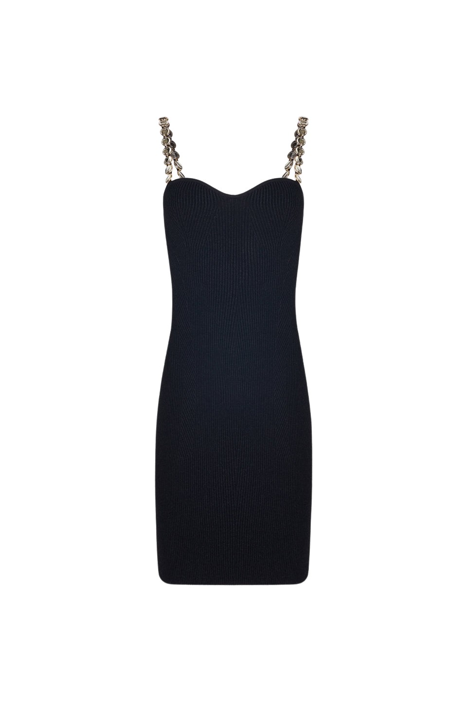 Galvan London Globe Chain Wave Mini Dress – Black