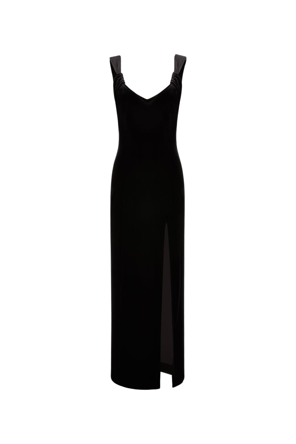 Galvan London Liza Velvet Dress – Black