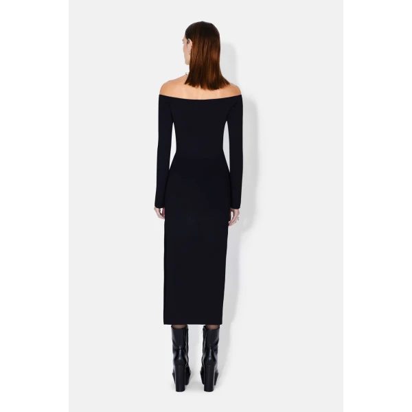 Long Sleeve Aphrodite Dress - Black