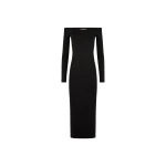 Galvan London Long Sleeve Aphrodite Dress Black73101 nobg