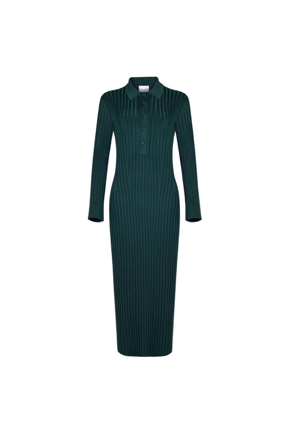Galvan London Rhea Lounge Henley Dress – Evergreen