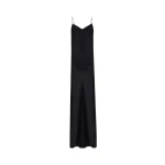 Galvan London Satin V Neck Slip Dress Black13015 nobg Galvan London Satin V Neck Slip Dress Black13015 nobg