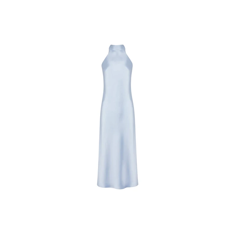 Galvan London Scallop Sienna Dress Ice Blue86454 nobg
