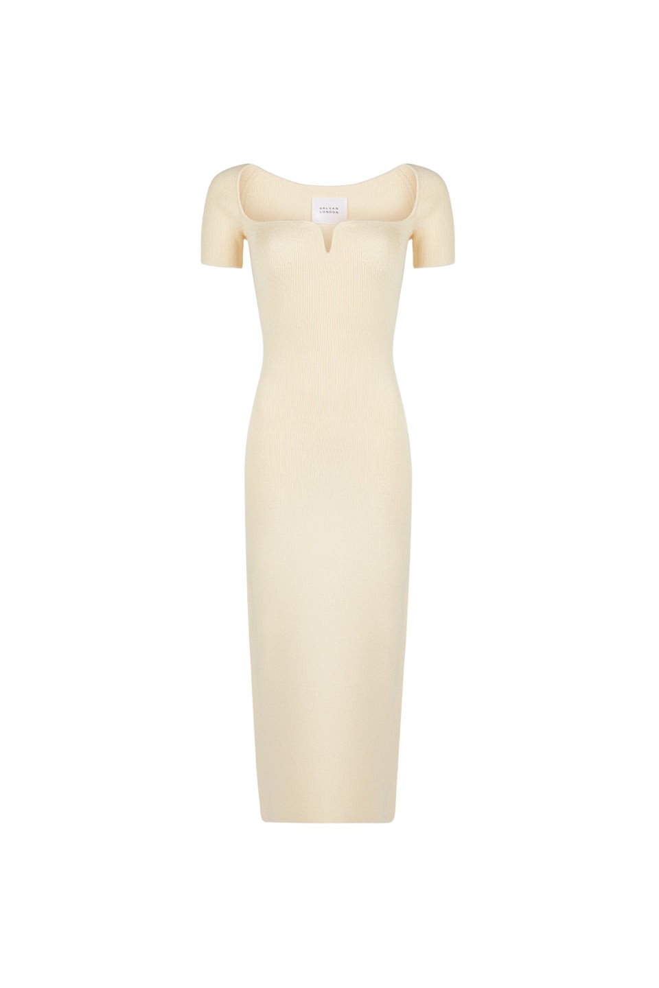 Galvan London Short Sleeve Gaia Dress – Creme
