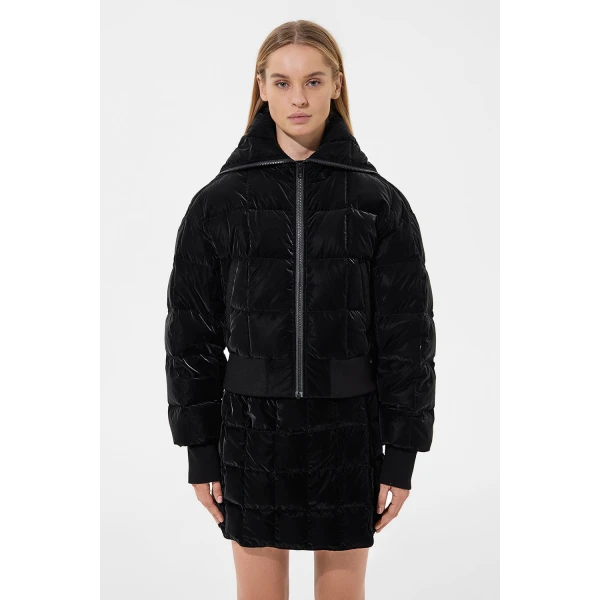 Ienki Ienki Bomber Jacket Powder Black, view 3