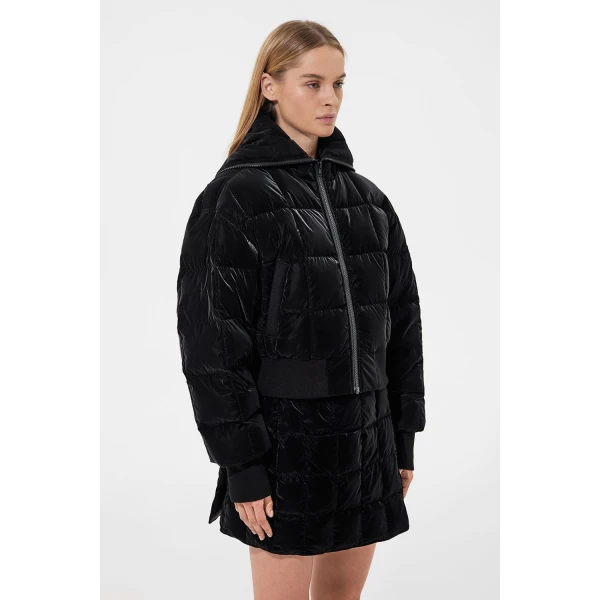 Ienki Ienki Bomber Jacket Powder Black, view 4