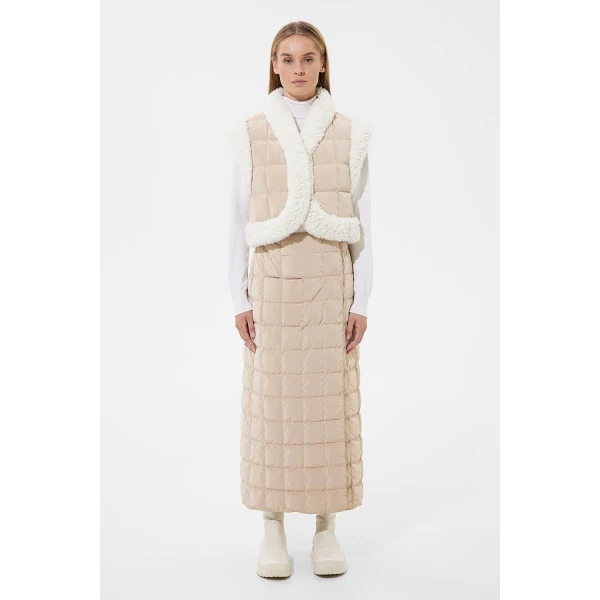 Ienki Ienki Cropped Keptar Vest Powder Ivory, view 2