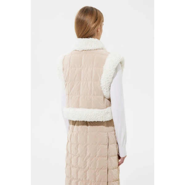 Ienki Ienki Cropped Keptar Vest Powder Ivory, view 5