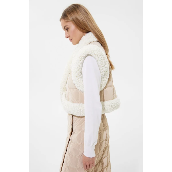 Ienki Ienki Cropped Keptar Vest Powder Ivory, view 6