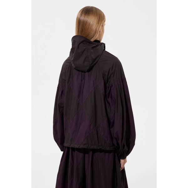 Ienki Ienki Diamond Balloon Jacket Micro Pomegranate + Micro Brown, view 5