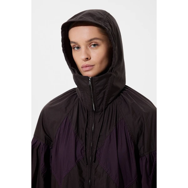 Ienki Ienki Diamond Balloon Jacket Micro Pomegranate + Micro Brown, view 6