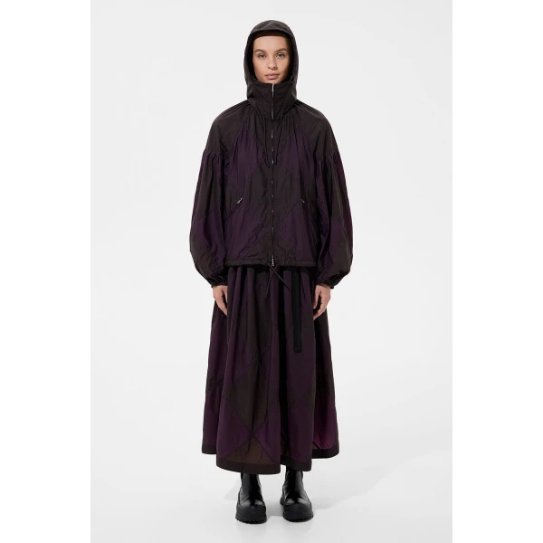 Ienki Ienki Diamond Balloon Jacket Micro Pomegranate + Micro Brown, view 8