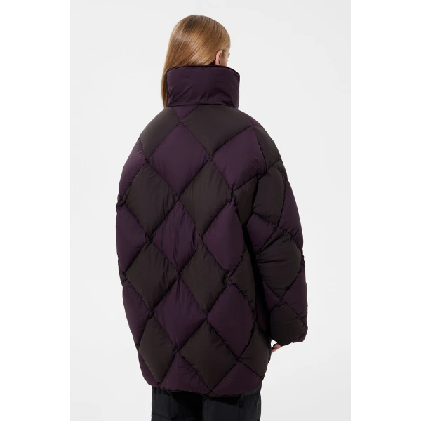 Ienki Ienki Diamond Cozy Queen Jacket Micro Pomegranate + Micro Brown, view 5