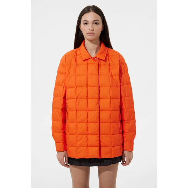 Ienki Ienki Kalik Down Shirt Micro Brick Orange, view 3