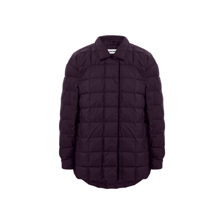 Ienki Ienki Kalik Down Shirt Micro Pomegranate scaled64899 nobg
