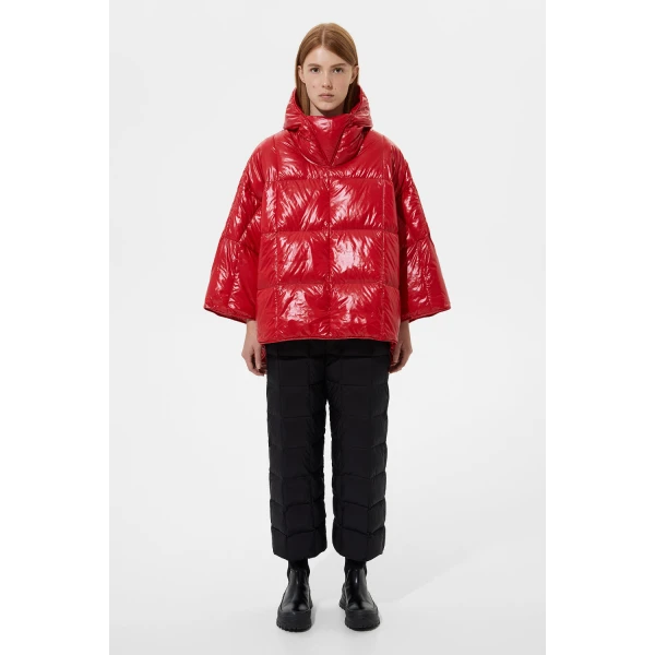 Ienki Ienki Poncho Silky Red Jacket, view 2