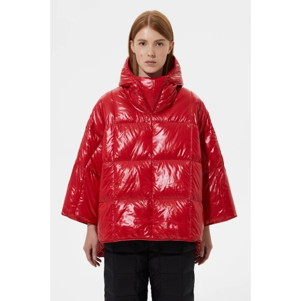 Ienki Ienki Poncho Silky Red Jacket, view 3