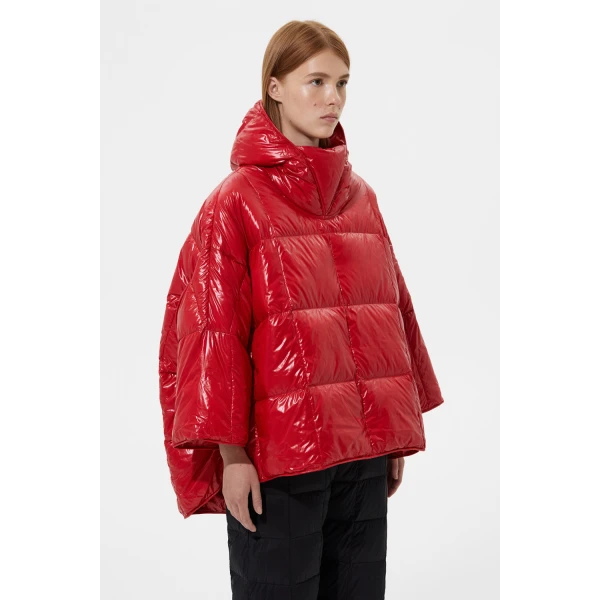 Ienki Ienki Poncho Silky Red Jacket, view 4