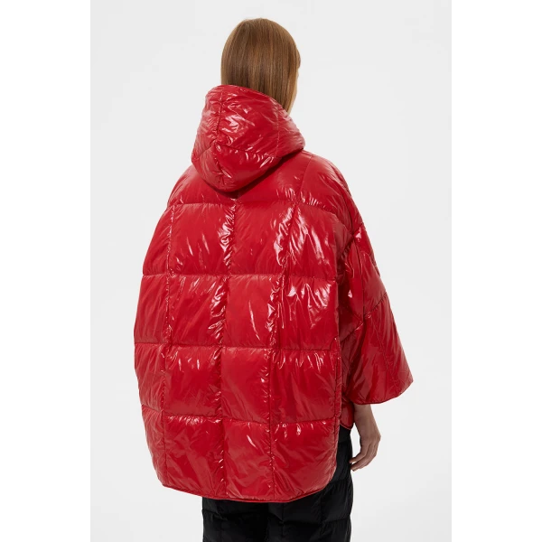 Ienki Ienki Poncho Silky Red Jacket, view 5