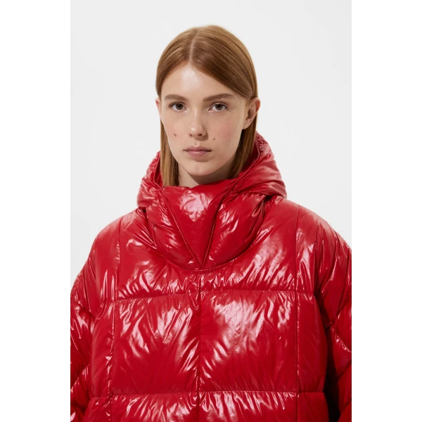 Ienki Ienki Poncho Silky Red Jacket, view 6