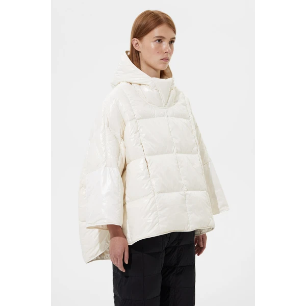 Ienki Ienki Poncho Silky White Jacket, view 4