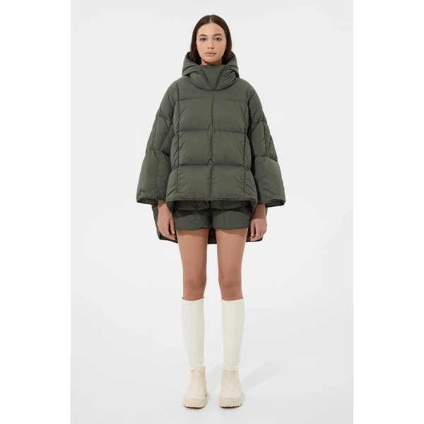 Ienki Ienki Poncho Soft Khaki Jacket, view 2