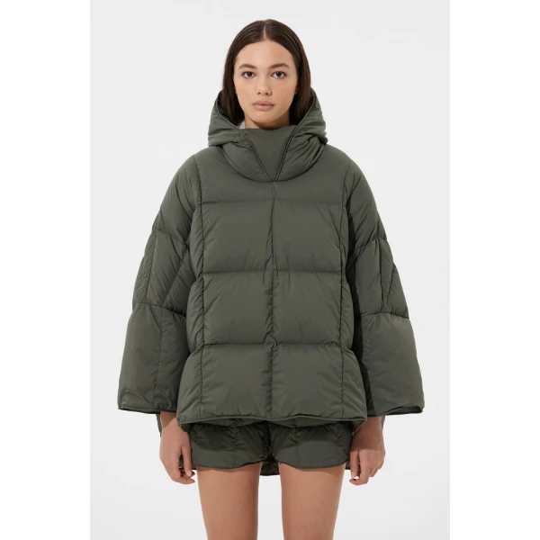 Ienki Ienki Poncho Soft Khaki Jacket, view 3