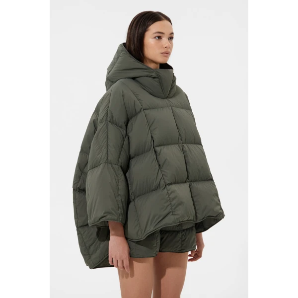 Ienki Ienki Poncho Soft Khaki Jacket, view 4