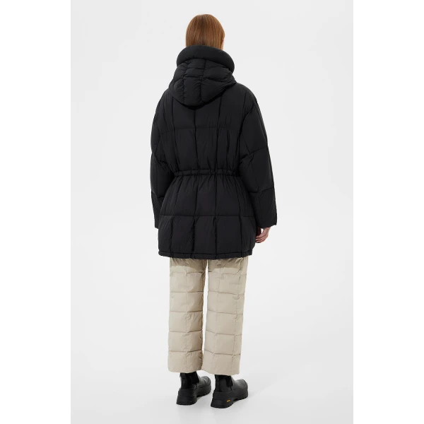 Ienki Ienki Quilted Parka Soft Black Jacket, view 4