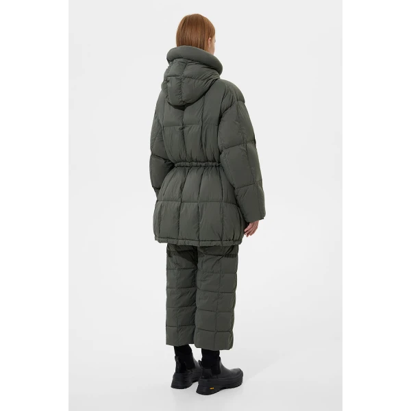 Ienki Ienki Quilted Parka Soft Khaki Jacket, view 4