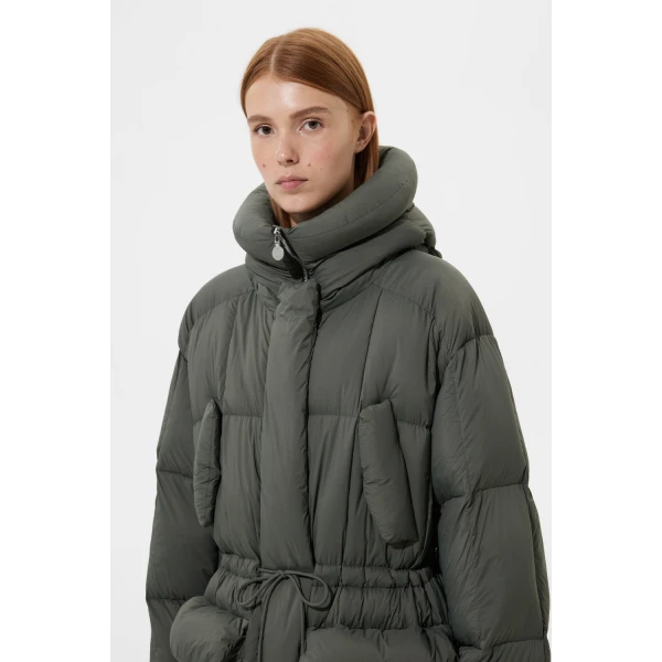 Ienki Ienki Quilted Parka Soft Khaki Jacket, view 5