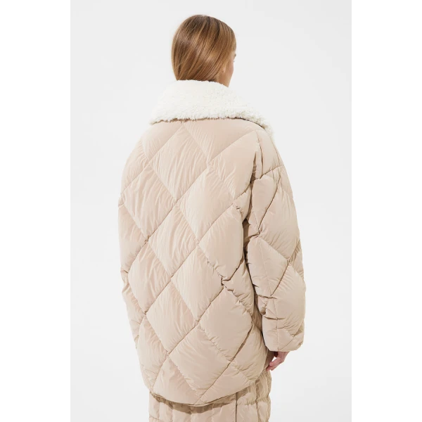 Ienki Ienki Shearling Queen Jacket Powder Ivory, view 5