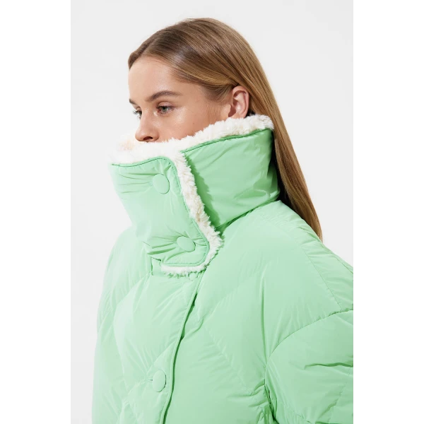 Ienki Ienki Shearling Queen Jacket Powder Mint, view 8