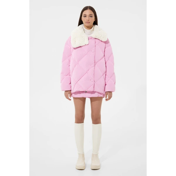 Ienki Ienki Shearling Queen Jacket Powder Pink, view 2
