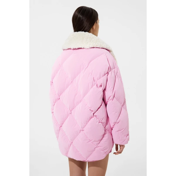 Ienki Ienki Shearling Queen Jacket Powder Pink, view 5