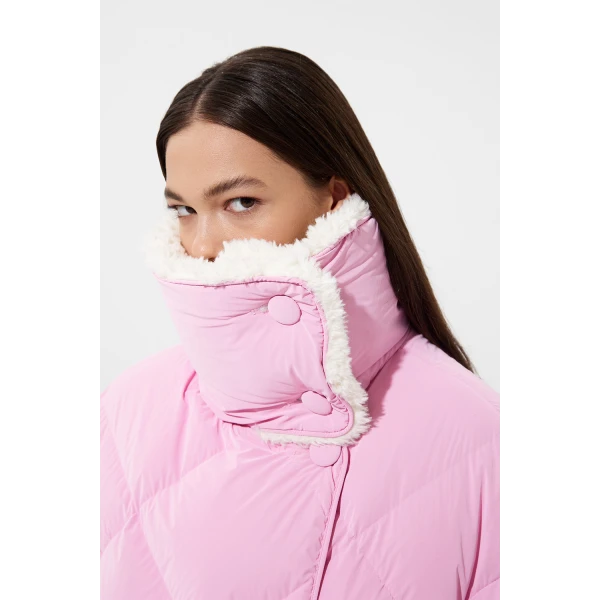 Ienki Ienki Shearling Queen Jacket Powder Pink, view 7