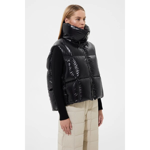 Ienki Ienki Zip Vest Silky Black, view 4
