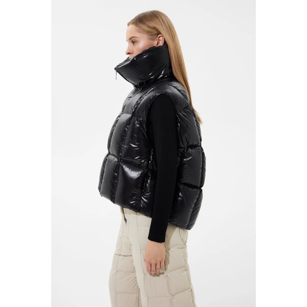 Ienki Ienki Zip Vest Silky Black, view 6